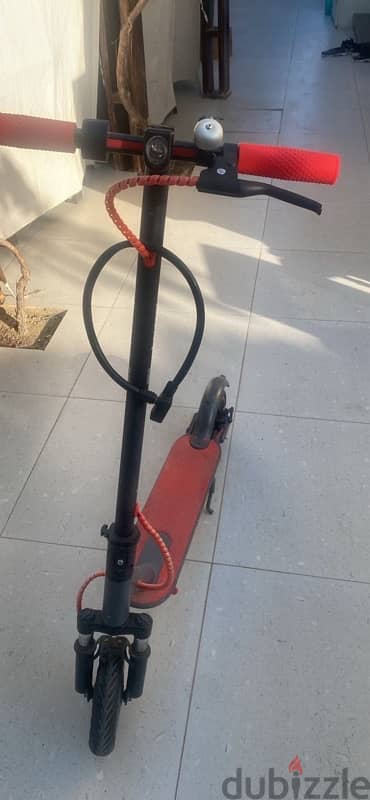 croony red electric scooter