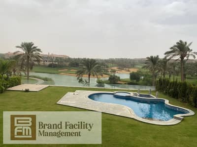 Golf View 6-master bedroom villa fully furnished for rent in Katameya Heights New Cairo - Villa for rent