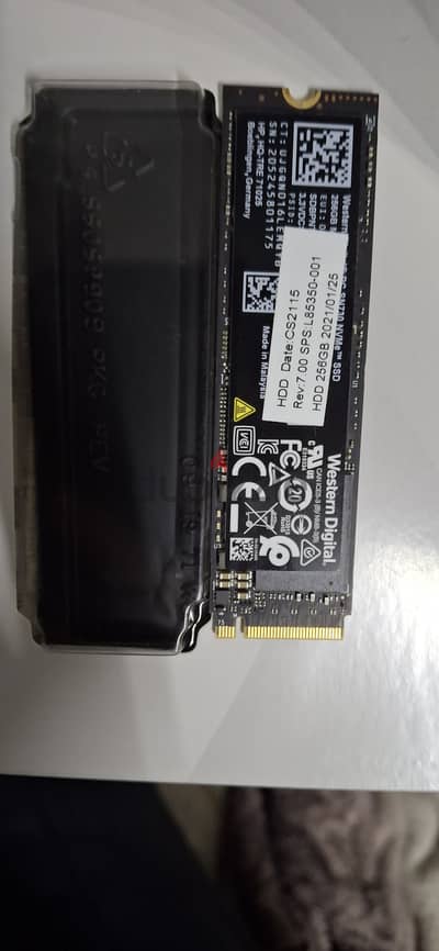 Original western digital NVME2 SSD 256gb Made in Germany