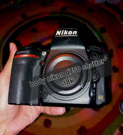 body nikon d750 shatter 18k with original accessories