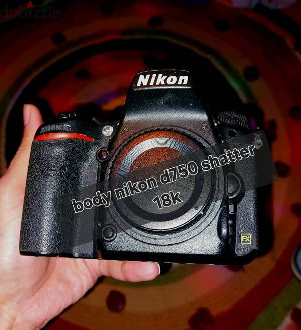 body nikon d750 shatter 18k with original accessories 0