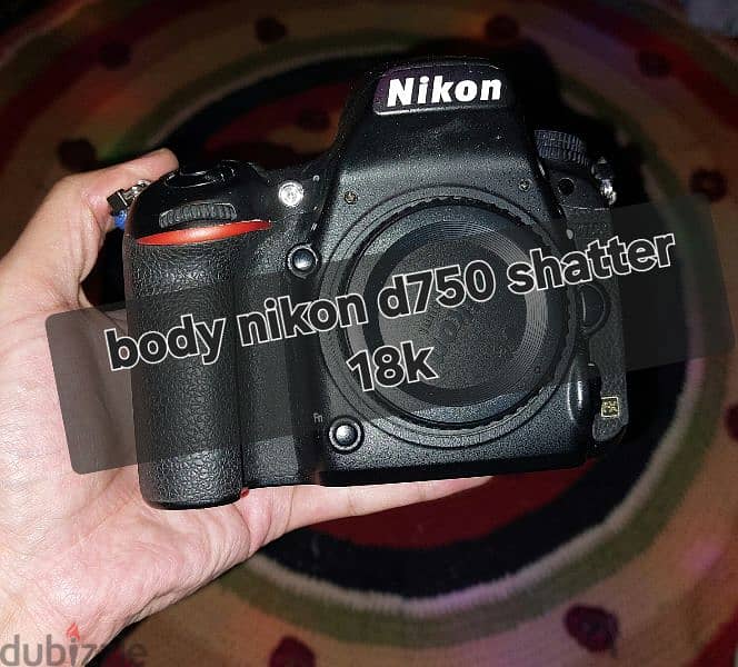 body nikon d750 shatter 18k with original accessories 1