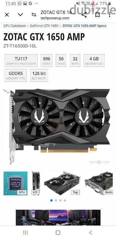 gtx 1650 zotac ddr5 65w