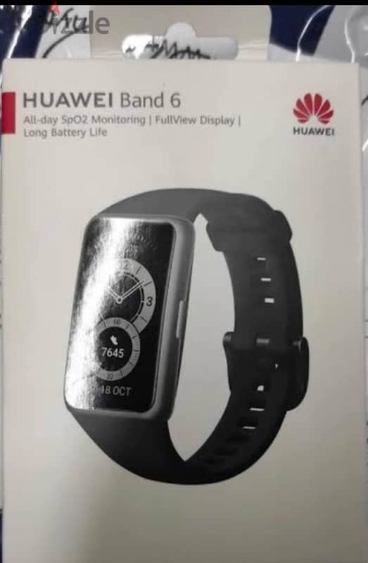 Huawei Band 6 - Sealed  ساعه هاواوى باند ٦ جديده  -العلبه مقفوله 0