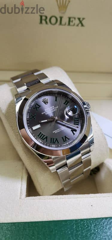 Rolex date just 41mm Wimbledon dial 1