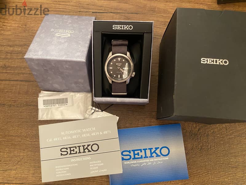 السعر لسرعة البيع Seiko 5 Automatic Watch. ساعة سايكو ٥ اوتوماتيك 0