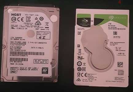 hard disk laptop seagate و HGST 1TB