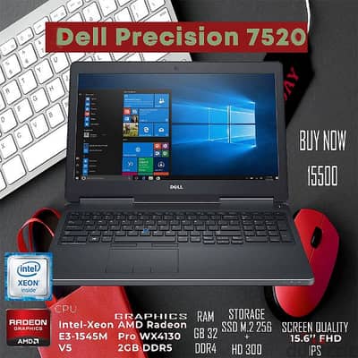 لاب توب Dell Precision 7520 استعمال إستيراد خارج