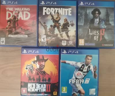 ps4 games for sale or trade العاب بلايستيشن 4 للبيع او للبدل