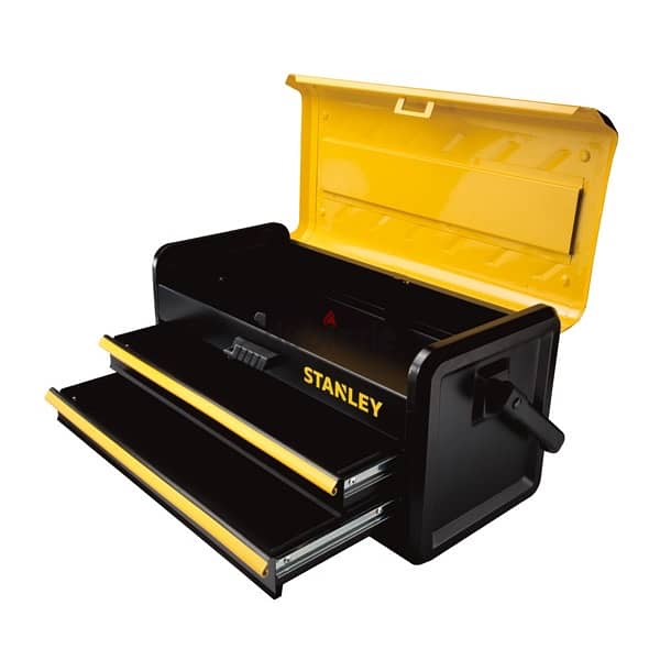 Stanley 48cm Metal Toolbox  شنطة صندوق عدة وادوات ستانلي ٢١ بوصة فارغ 4