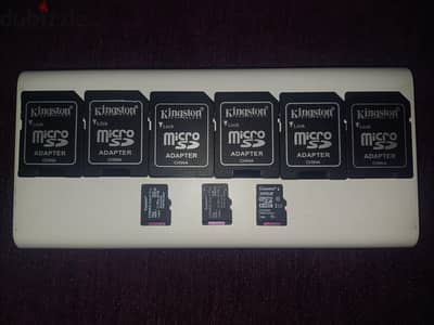 6 SD cards & 3 32GB memory cards - 6 اس دي و تلات كروت ميومري 32 جيجا