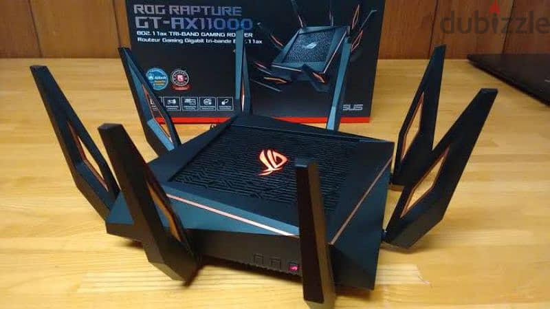 asus super top end  gt rog rapture AX11000متبرشم جديد 1