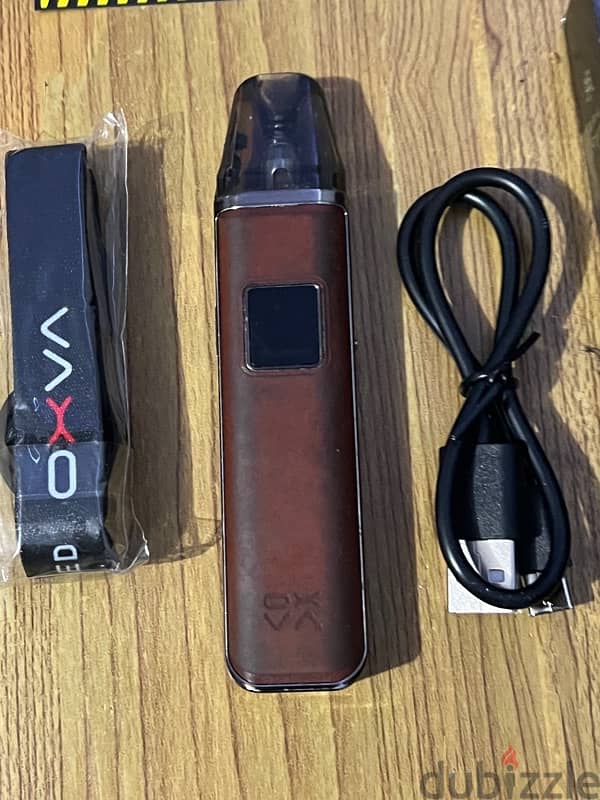 Oxva Xlim Pro - بود جلد بني بالعلبة وكل مشتملاته - Leather Edition 6