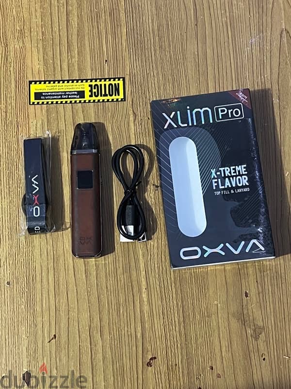 Oxva Xlim Pro - بود جلد بني بالعلبة وكل مشتملاته - Leather Edition 7