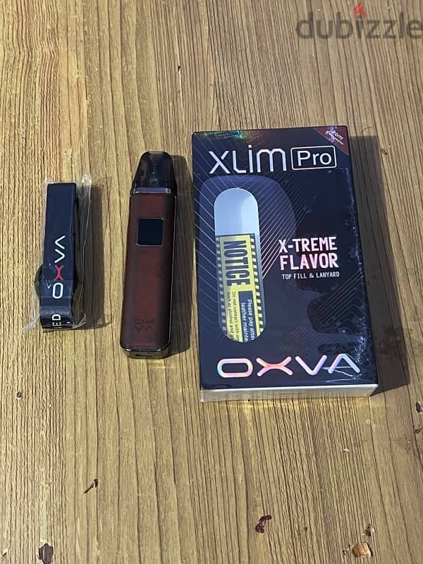 Oxva Xlim Pro - بود جلد بني بالعلبة وكل مشتملاته - Leather Edition 8