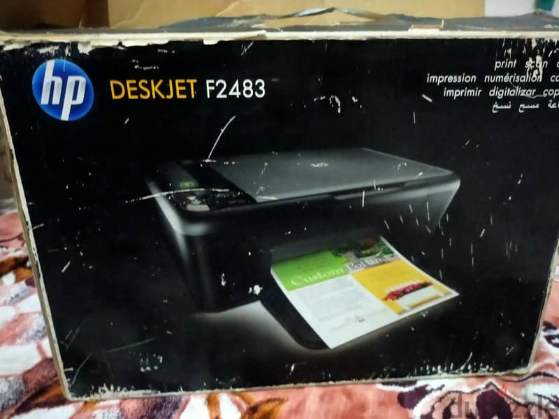 اسكنر وطابعه HP DESKJET F2483 شغاله وكل حاجه تمام بحالتها 3