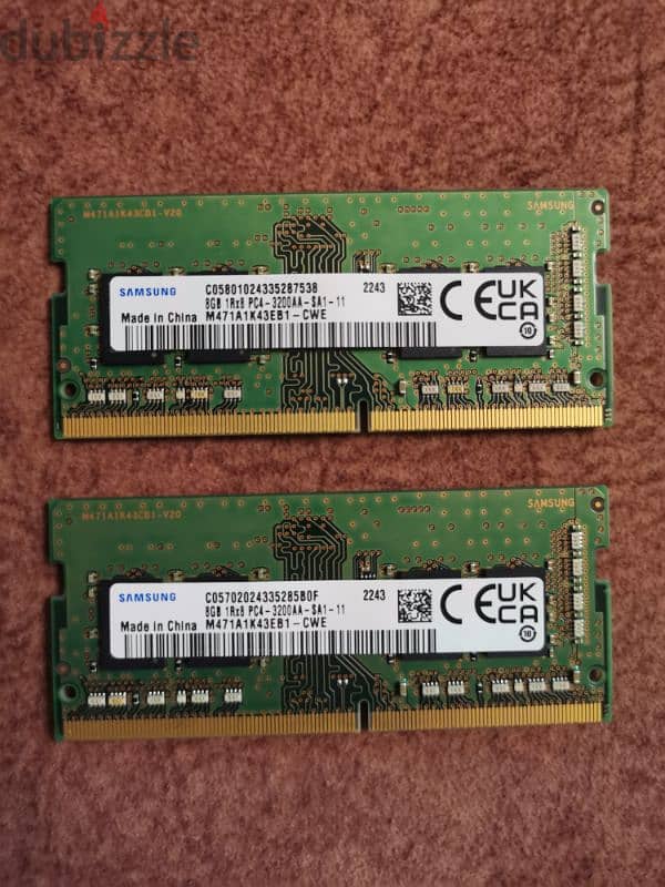 16GB RAM (2x8GB) DDR4-3200mhz Laptop 0