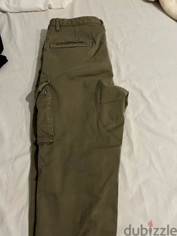 H&M Davido Olive Multi-Pocketed Trousers 2