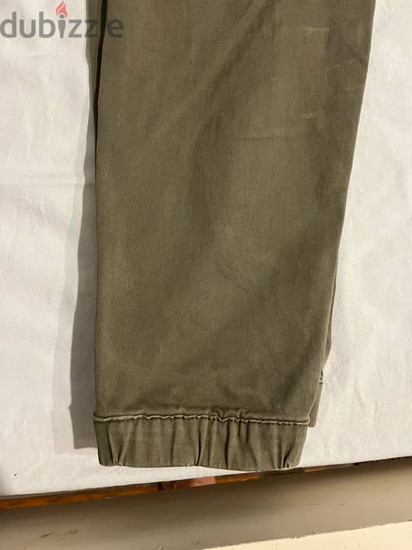 H&M Davido Olive Multi-Pocketed Trousers 3