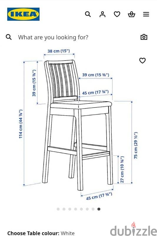 Ikea table with bar stools 1