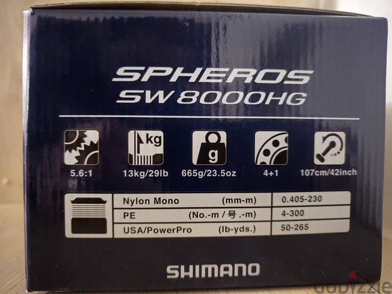 Shimano SPHEROS SW 8000 hg 5