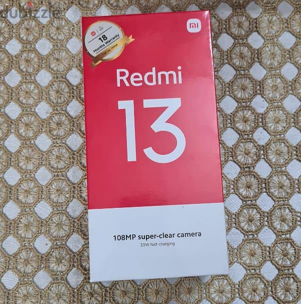 للبيع Redmi 13 256G جديد متبرشم 0