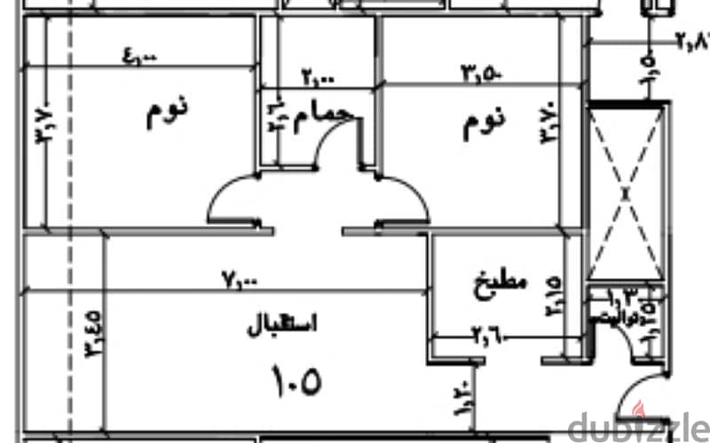 أمتلك شقه بجوار البوابه 105م دور مميز 0