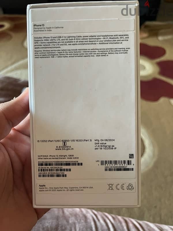 iphone 13 - 128 G Battery 100% 5