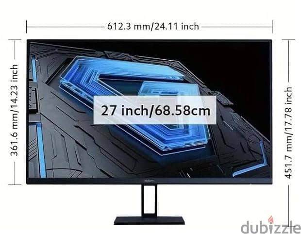 Xiaomi Gaming Monitor 27in 165Hz 1ms 0