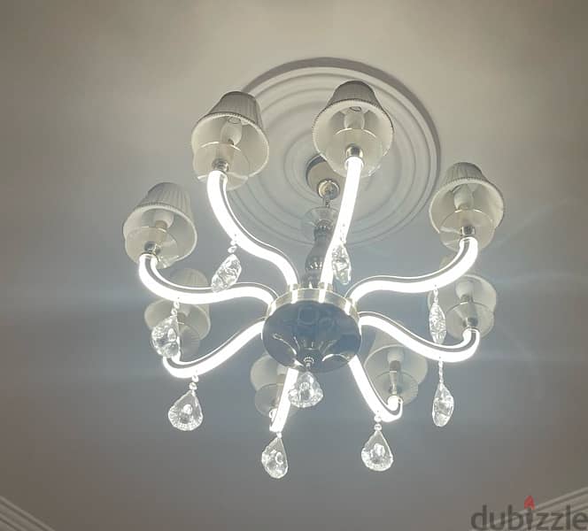 Crystal Chandelier original two levels Lamp and Led single and double 2