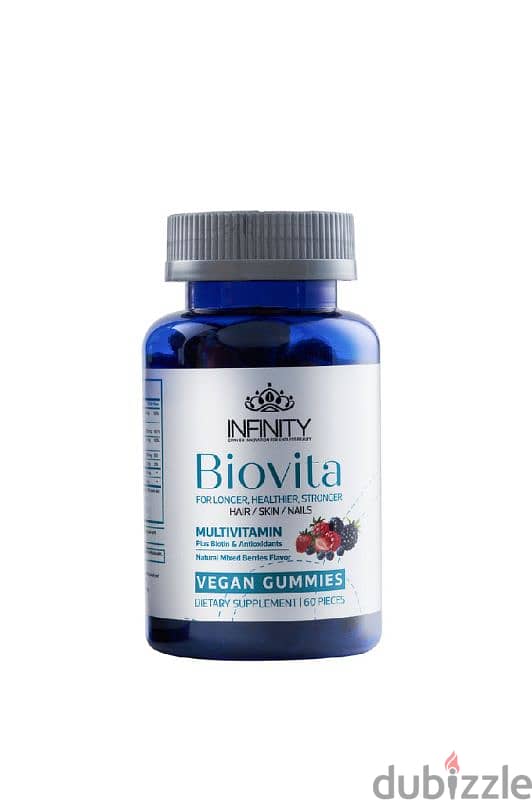 Biovita Multi-vitamin - 60 gummies for nails, skin, & hair 0