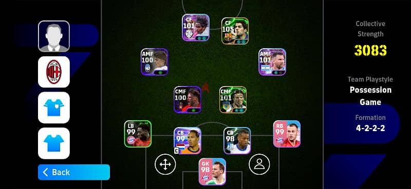 حساب بيس efootball pes2025 0