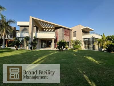 A fully furnished standalone villa for rent with a modern design at the highest level, located in Lake View Compound, New Cairo – Super deluxe finish