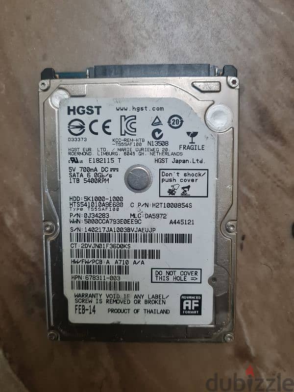 هارد ديسك HDD 1Tb & HDD 160Gb 1