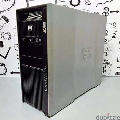 HP Z800 workstation(2 Processor) قوي جدا في شغل الرندر و العمل المستمر