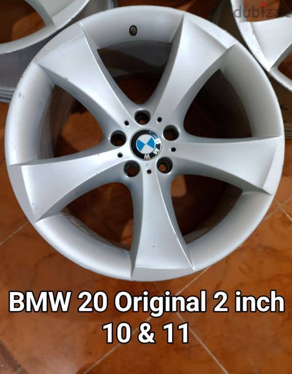 طقم جنوط bmw مقاس 20 استيراد 5