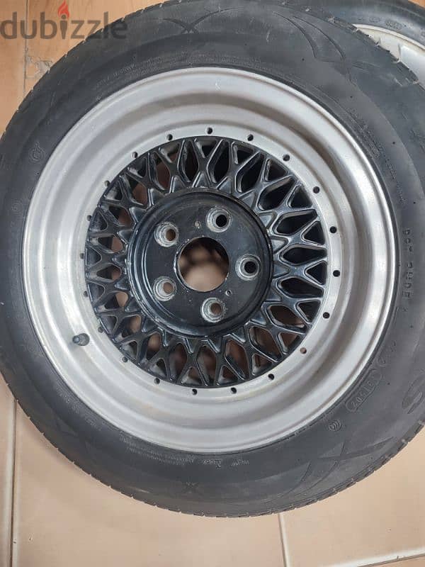 طقم جنوط استيراد BBS مقاس 15 -- 5 خورم 1