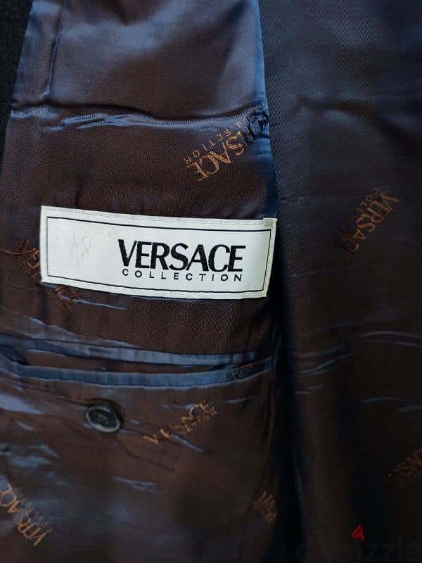 بليزر رجالي مركة versace اوريجنل صناعة ايطالي، مقاس 48 1