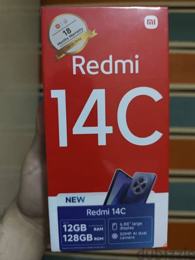 شاومي Redmi 14C  6/128 متبرشم بالضمان المحلي