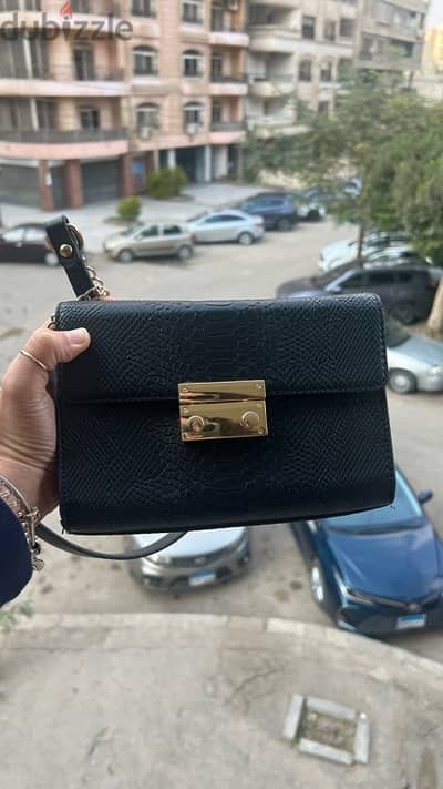 Black Leather Bag - Like New