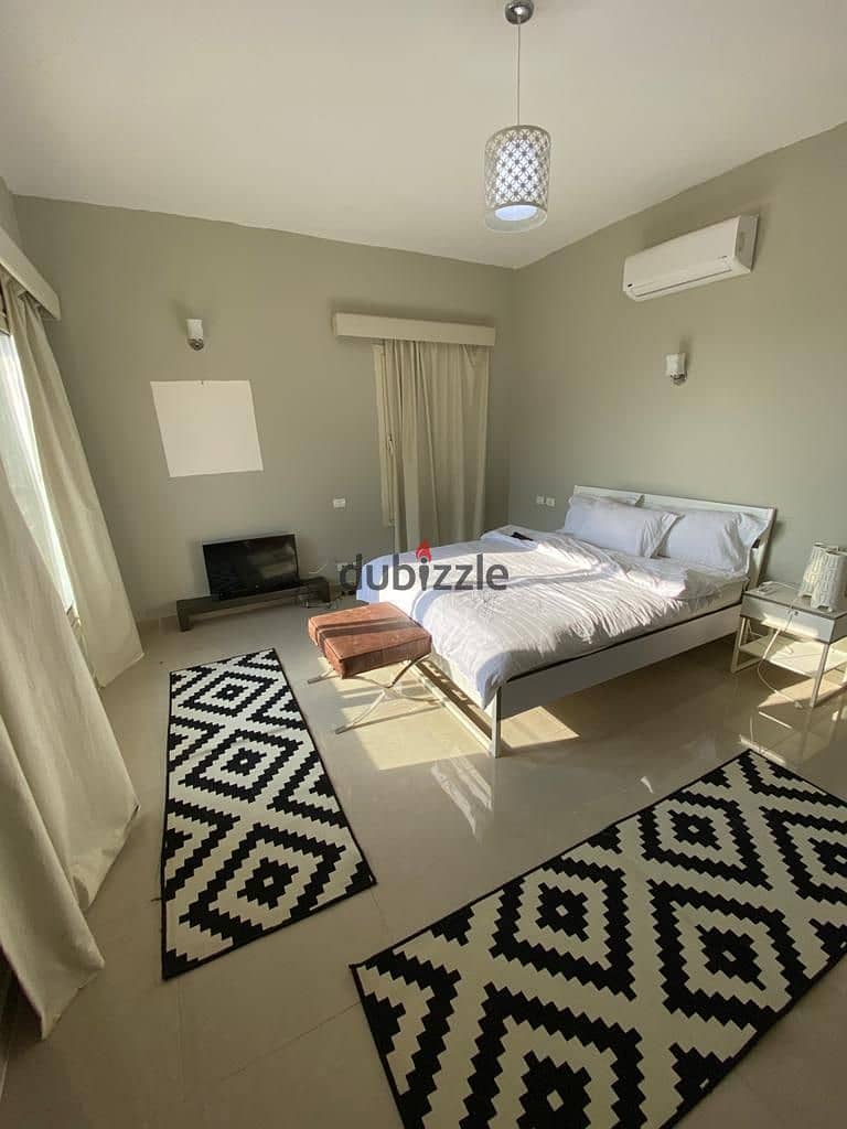 lowest price Furnished Studio for rent in The Village New Cairo prime view 0