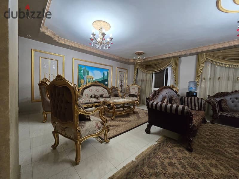 Own a 261m apartment in Madinaty with a wonderful view of the villas in a distinguished location B1 0