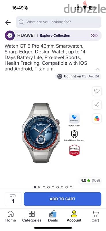 Watch GT 5 Pro 46mm Smartwatch 1