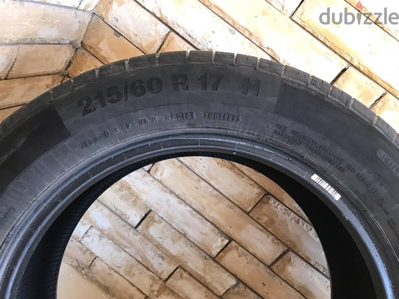 كاوتش continental مقاس 215/60 R17 3