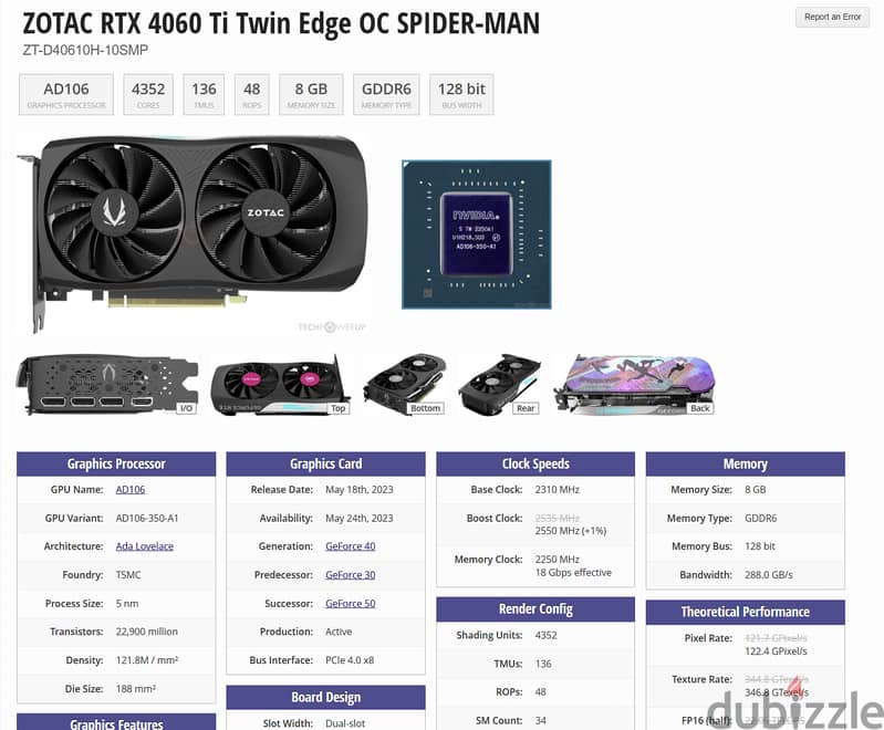 High Performance PC, ZOTAC RTX 4060 Ti , Intel-Core i5-10400F , RAM 16 3