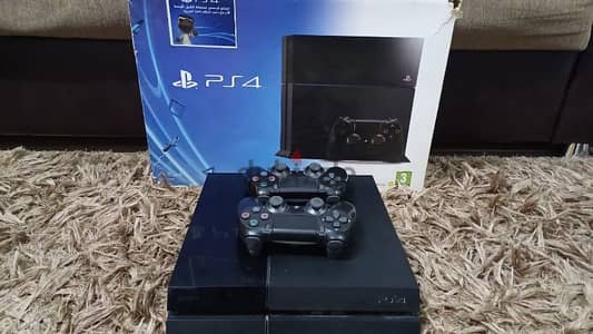 ps4 fat home used with carton box