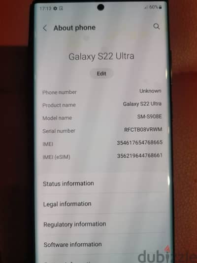 Samsung S22 Ultra Used  very nice condition