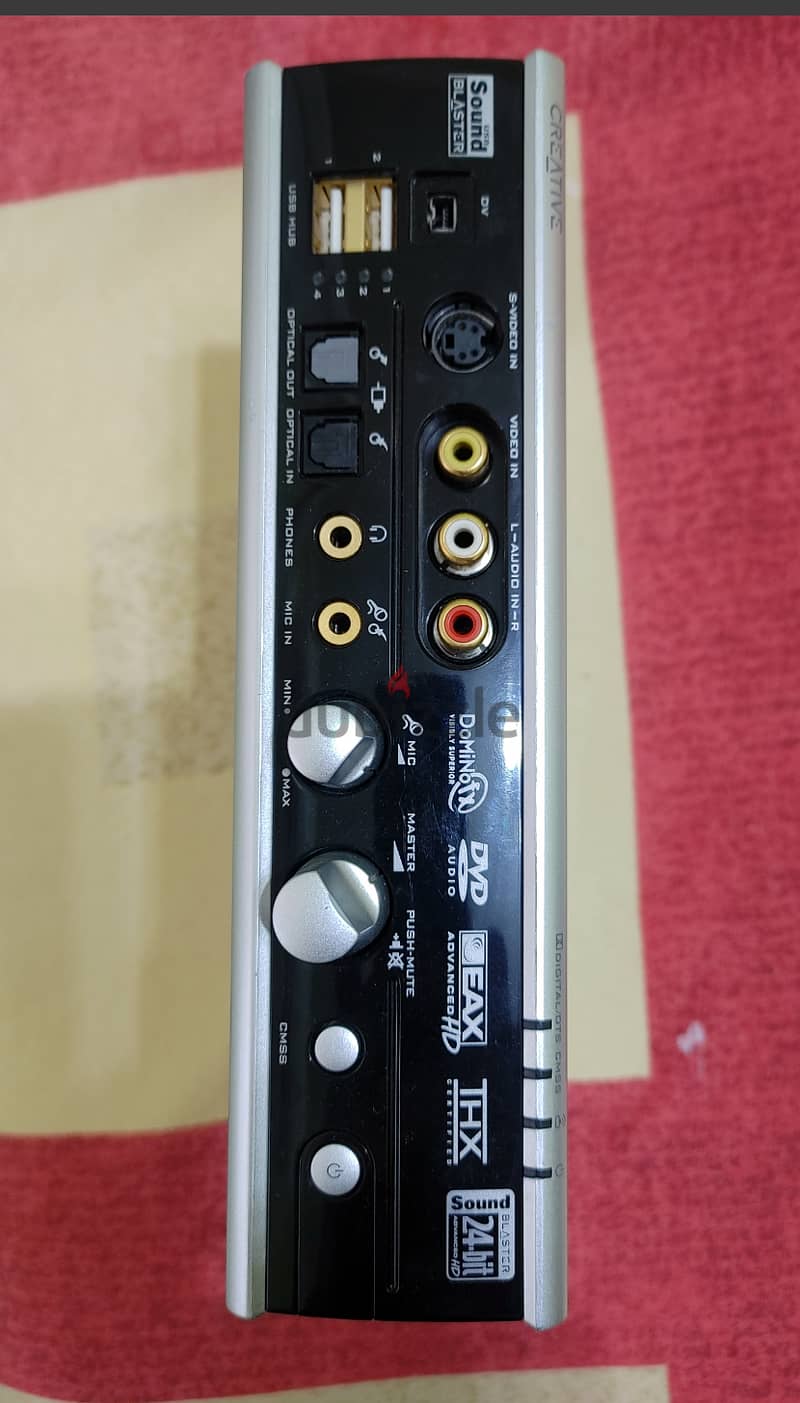 Creative sound card + Amplifier  interface 1