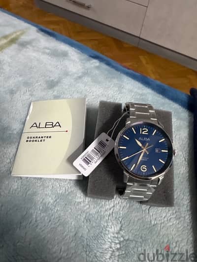 Alba watch 141332 water resistant 5 bar new- ساعة البا جديدة