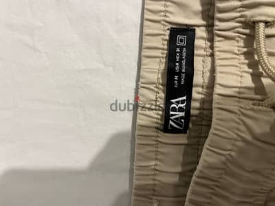 Beige Zara Jogger Pants